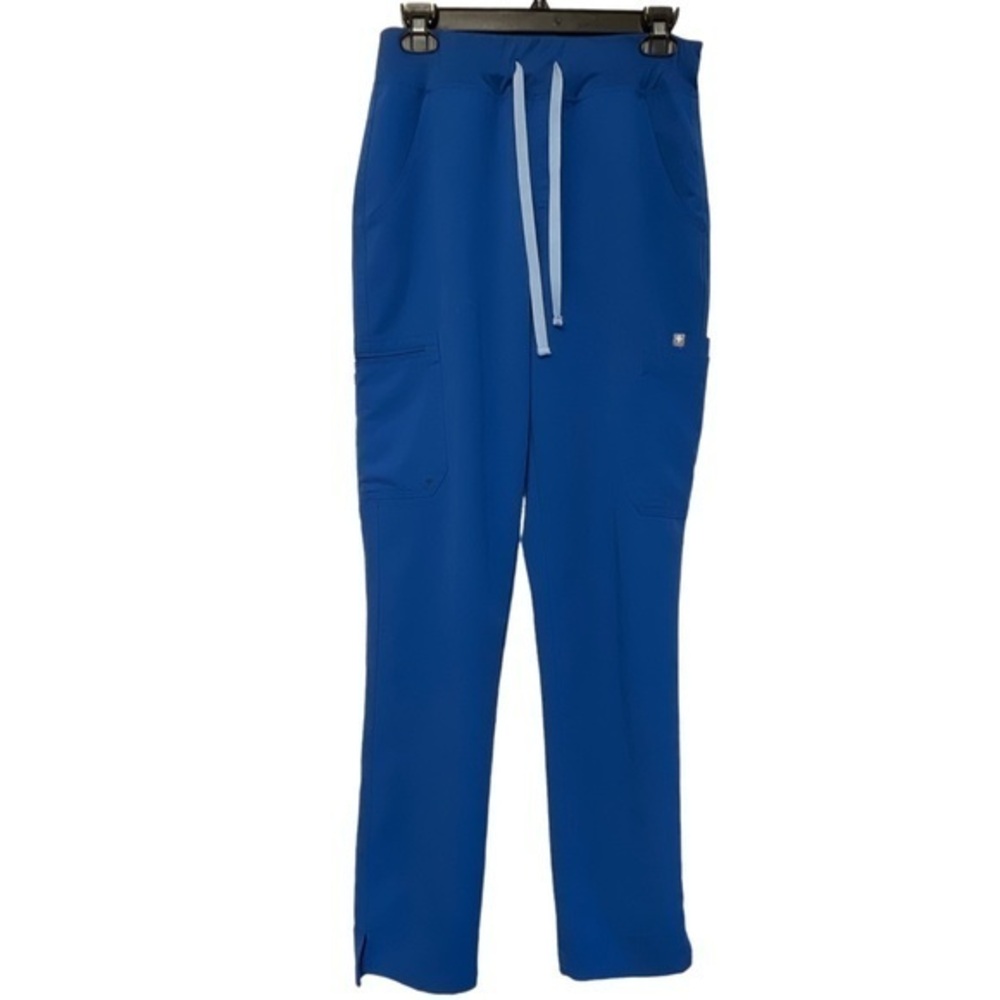 Figs Blue Cargo Pharmacist Surgeon Nurse Doctor Scrub Pants Size Small GUC #7654